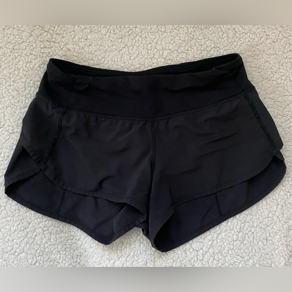 Lululemon Black Speed Short Size 4 GUC